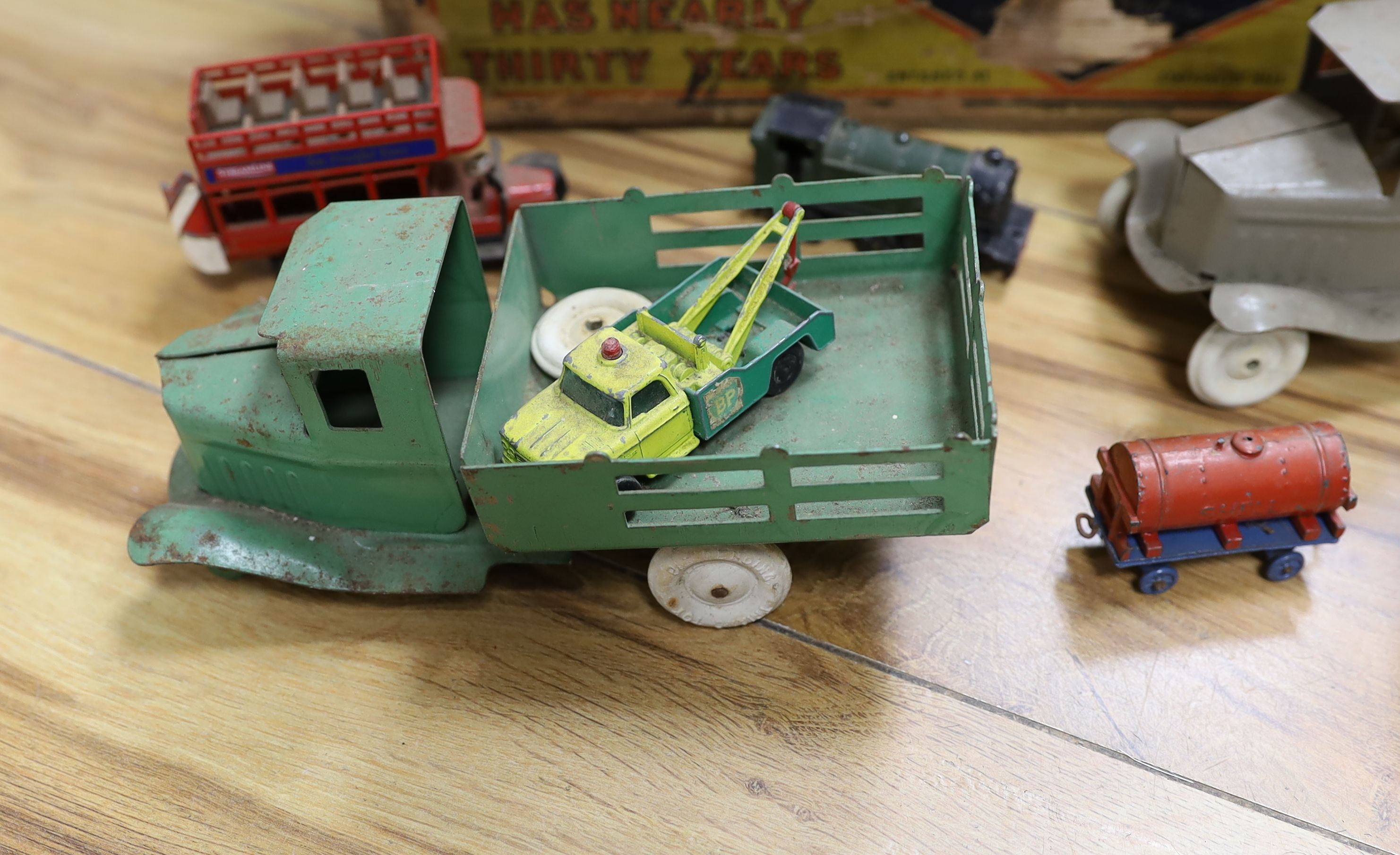 Rare Dinky Toys Castrol wagon, and others